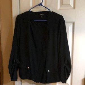 Torrid size 1 lightweight asymmetrical zip jacket